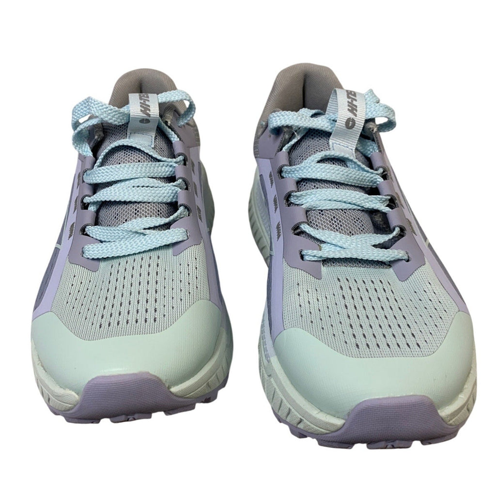 New In Box Hi-Tec Women Size 6 Purple Gray Mesh Lace Up Cushion Athletic Shoes