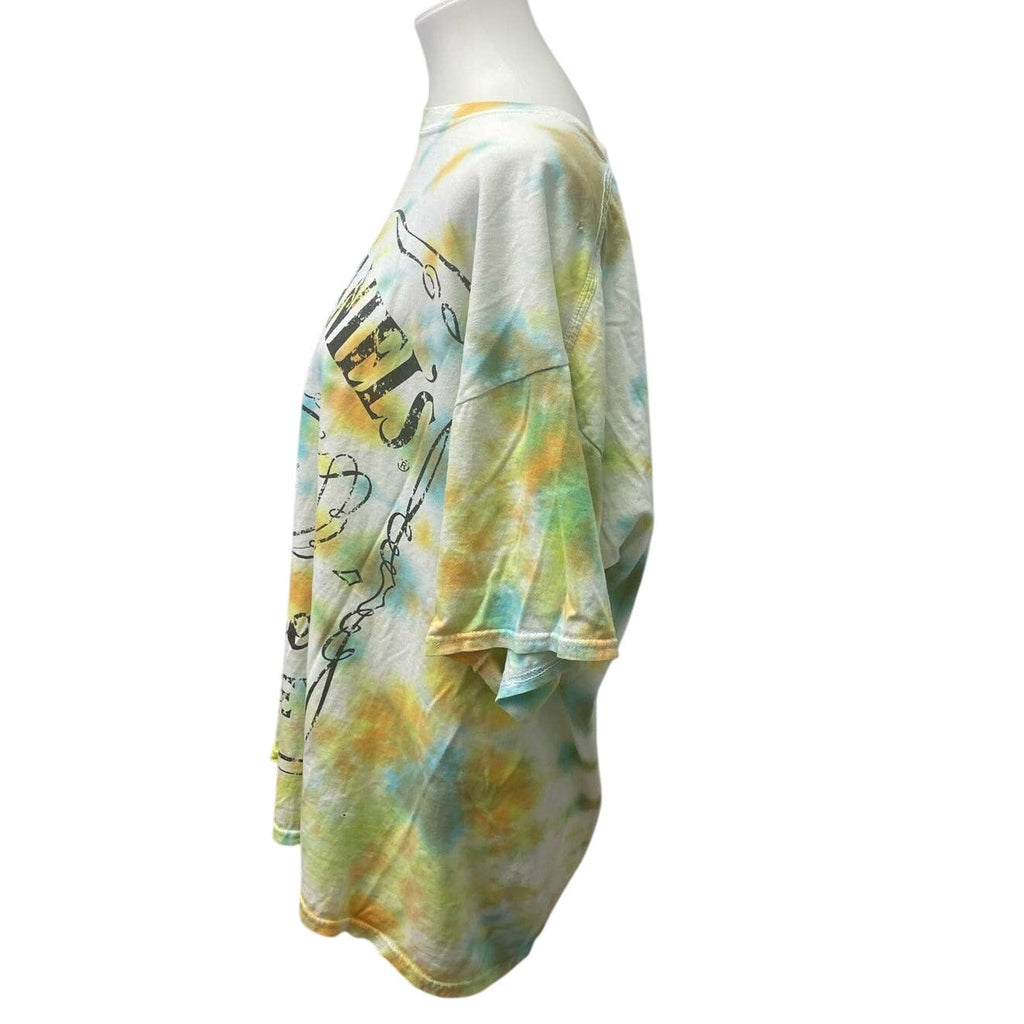 Jack Daniel's Whiskey XL Tie Dyed Short Sleeve 100% Cotton Crew Neck Tee Shirt