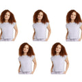New 5-Pack Hanes Womens XS Purple Ringspun Cotton Cap Sleeve Muscle Tees