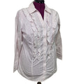 New Lane Bryant Womens Size 18 Cotton Blend Striped Long Sleeve Button Up Shirt