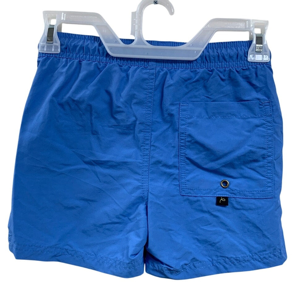 2 New Art Class Boys Medium (8) Lined Blue Pink Tropical UPF 50+ Swimming Trunks