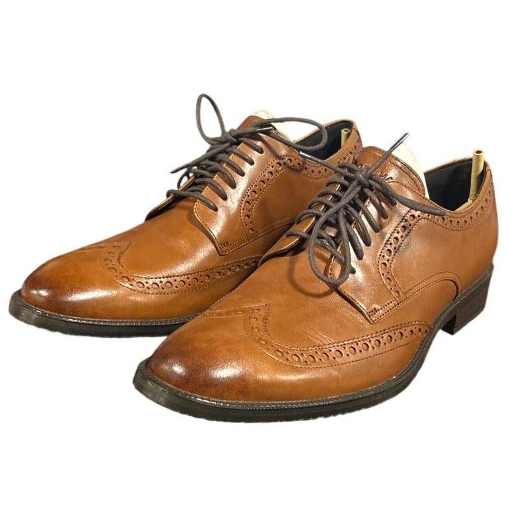 New In Box Cole Haan Men 10.5 British Tan Leather Oxford Lace Up Grand 360 Shoes