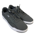 New PUMA Mens Size 9 Gray Faux Leather SoftFoam+ Lace Up Skate Sneaker Shoes