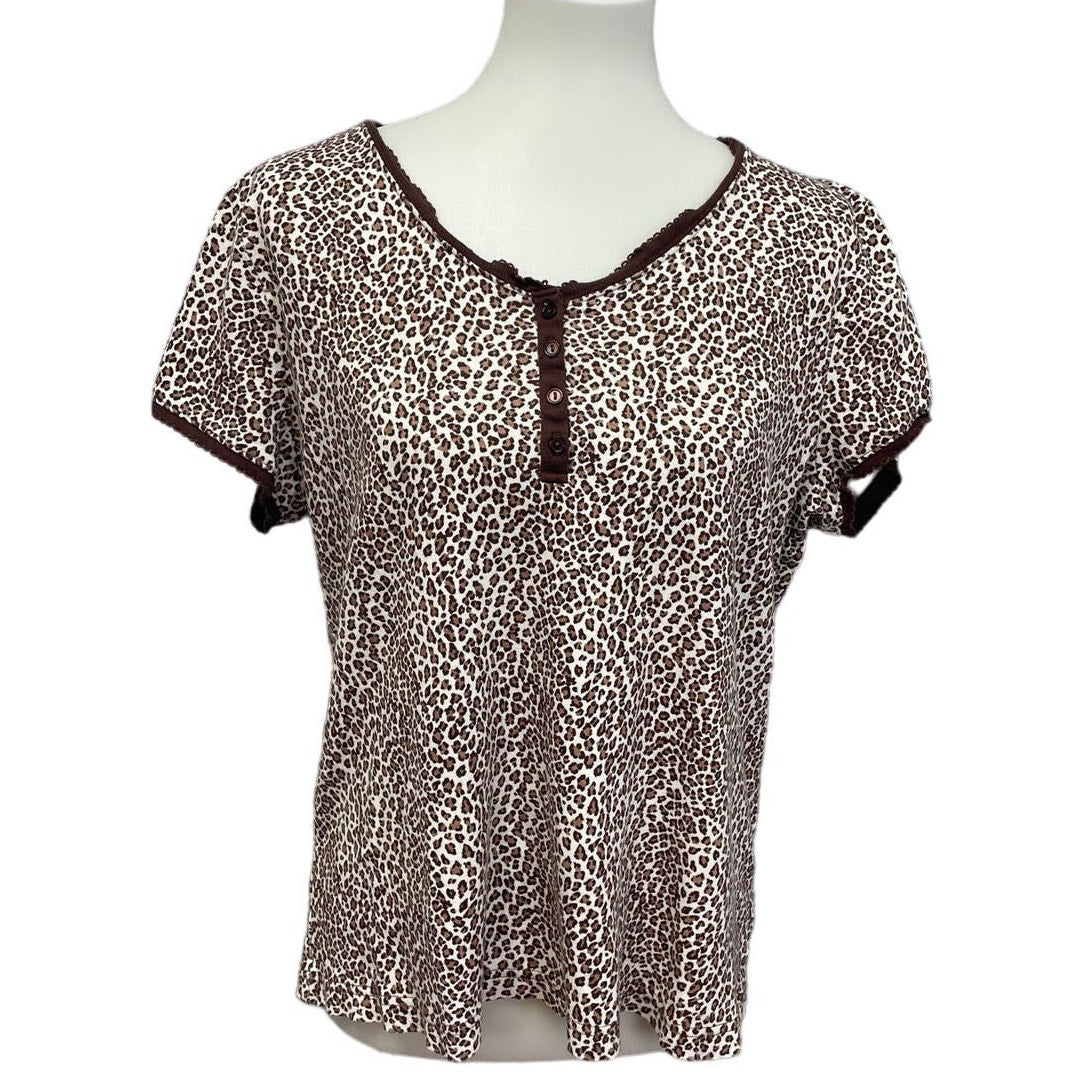 Lot of 2 Maurices Charter Club Womens XXL Short Sleeve 100% Cotton Tops Blouses