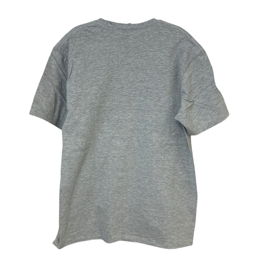 New Hand Printed Mens Large Gray Heathered Black Lab Dog Short Sleeve Tee Shirt