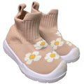 Morendl Infant Baby Size 9-12 Months Pink Floral Round Toe Non Slip Sock Shoes