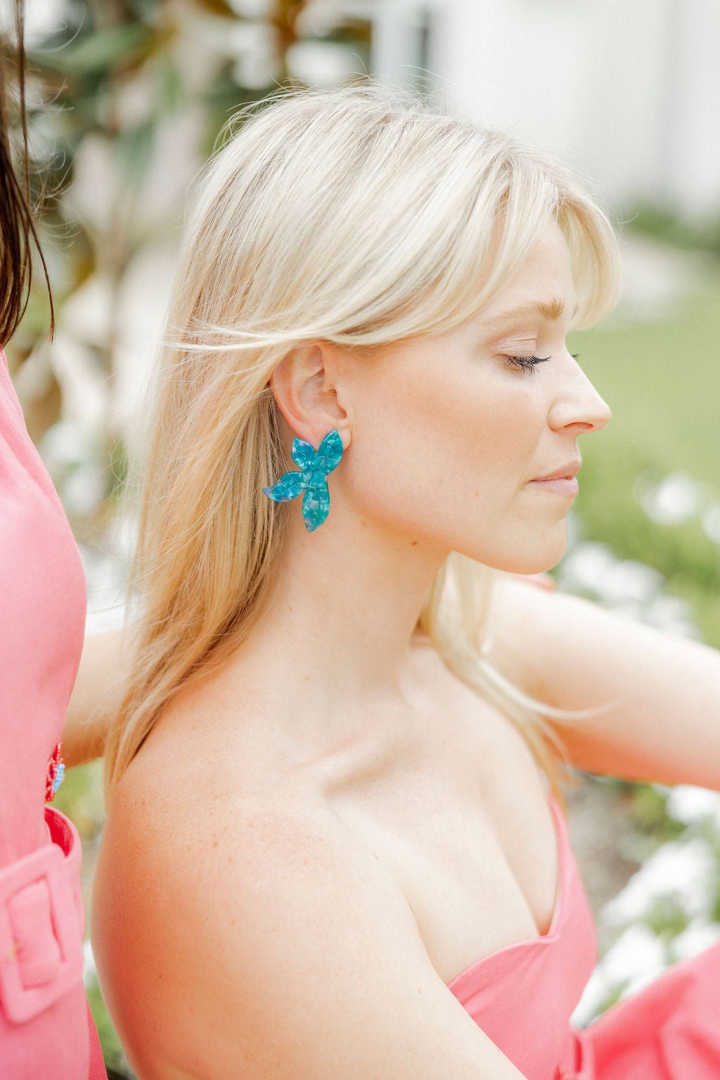 Fern Statement Earrings - Mystic Lagoon
