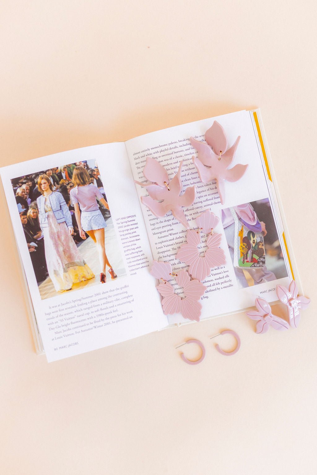 Flora Statement Earrings - Vintage Rose