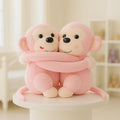 Monkey's Cuddly Couple Soft Toys (Pink)
