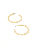 Holly Medium Hoop Earrings - Champagne Sparkle
