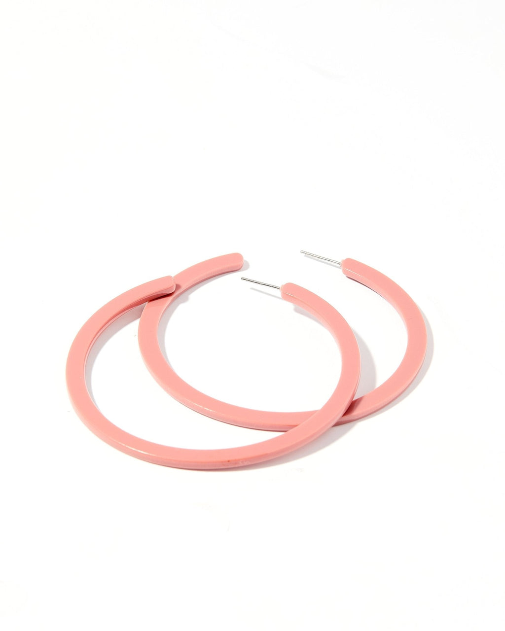 Holly Mega Hoop Earrings - Dusty Pink