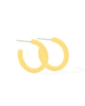 Holly Mini Hoop Earrings - Buttercup Yellow