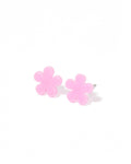 Jenna Stud Earrings - Flower Bubble Gum Pink