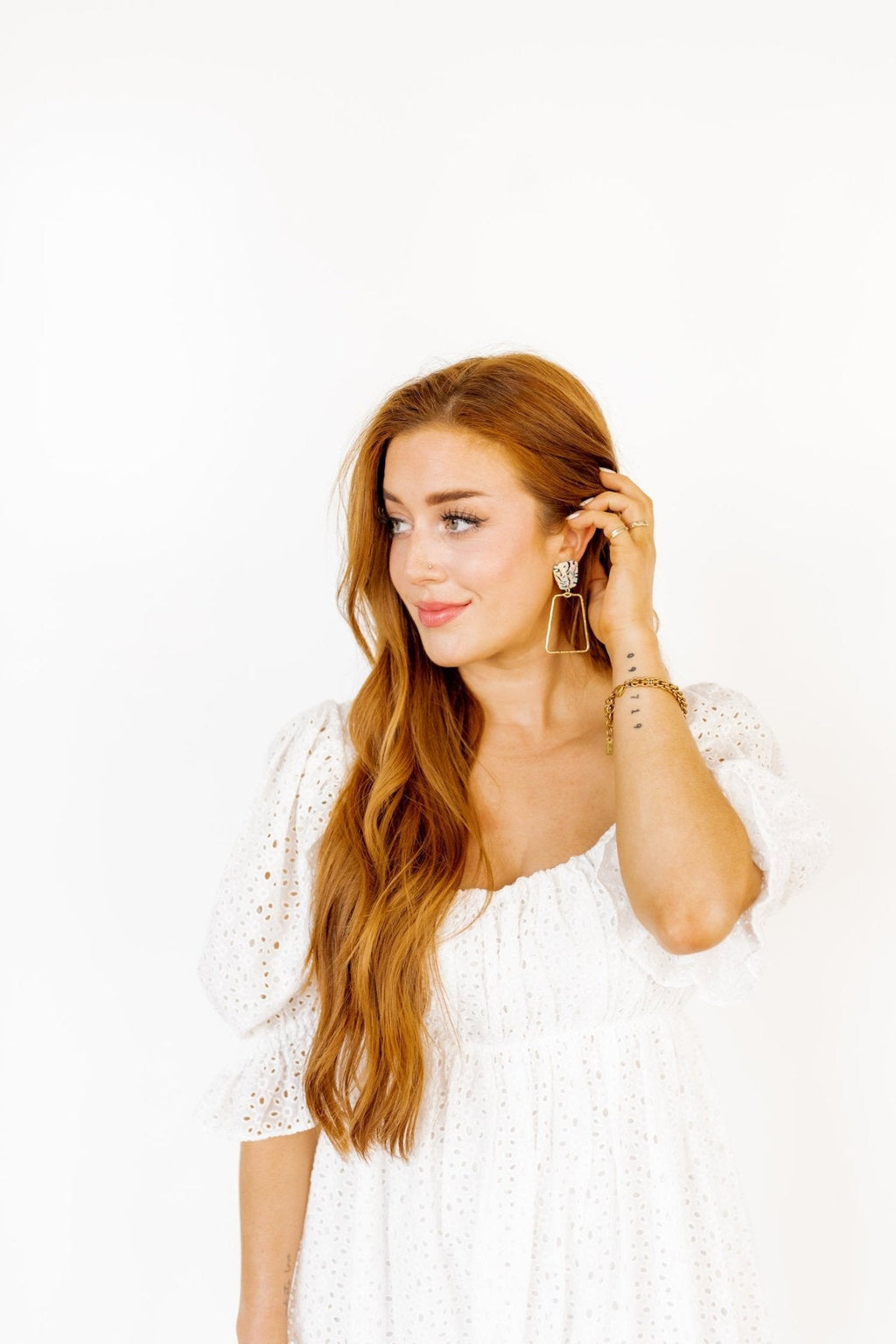 Kaelyn Statement Earrings - Blue-Pink Retro