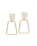 Kaelyn Statement Earrings - Pearl