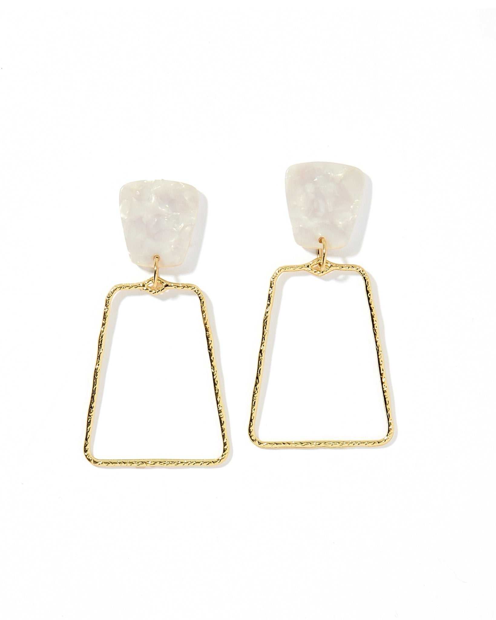 Kaelyn Statement Earrings - Pearl