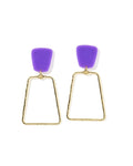Kaelyn Statement Earrings - True Purple