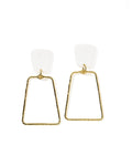 Kaelyn Statement Earrings - True White