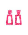 Kennedy Statement Earrings - Cosmic Pink