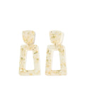 Kennedy Statement Earrings - Gold Confetti