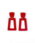 Kennedy Statement Earrings - Mulberry