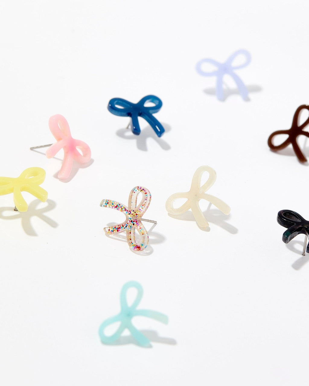 Kylie Bow Earrings - Espresso
