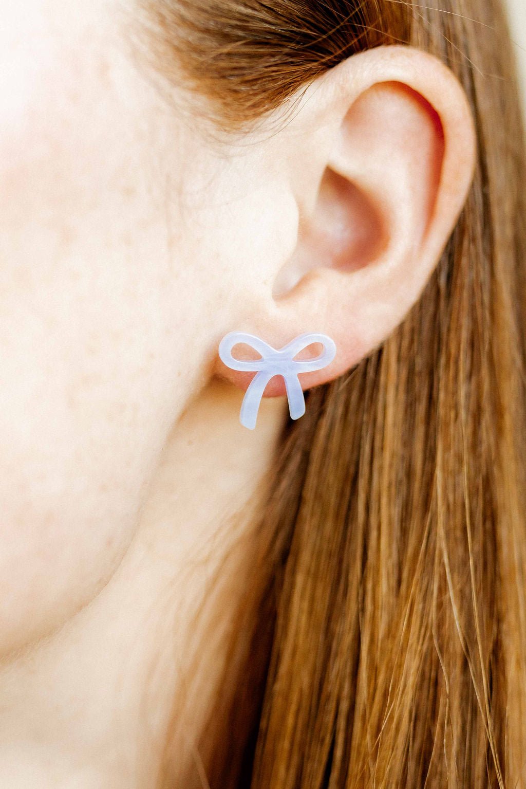 Kylie Bow Earrings - Lavender Haze