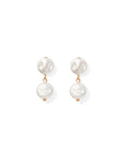 Libby Drop Statement Earrings - 2 Pearl