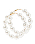 Macy Pearl Hoop Earrings