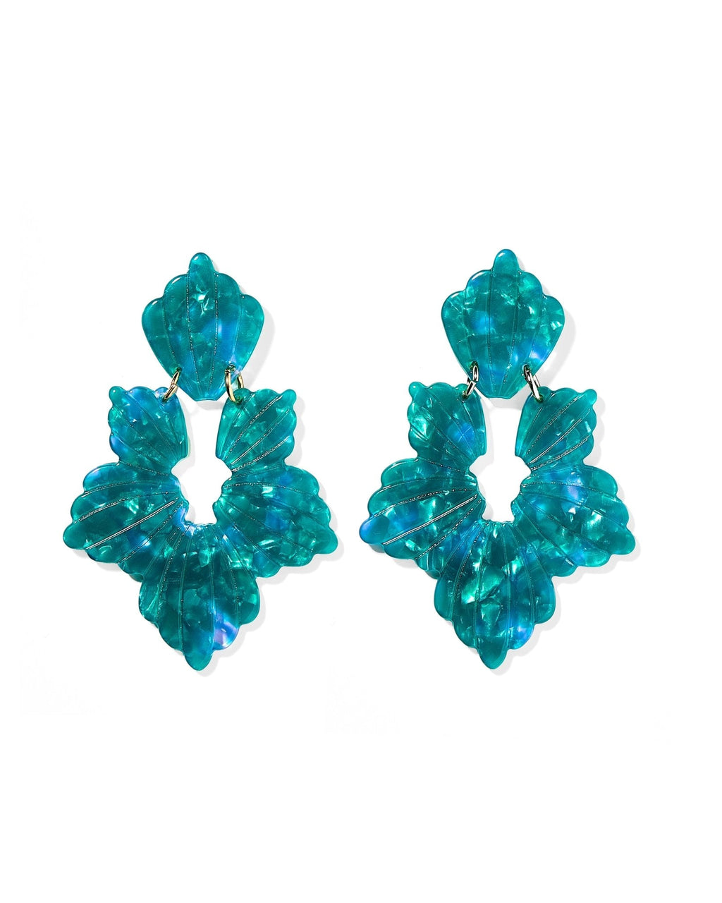 Michelle Statement Earrings - Mystic Lagoon