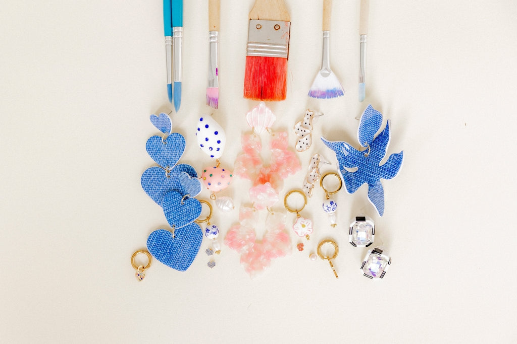 Michelle Statement Earrings - Pink Sugar