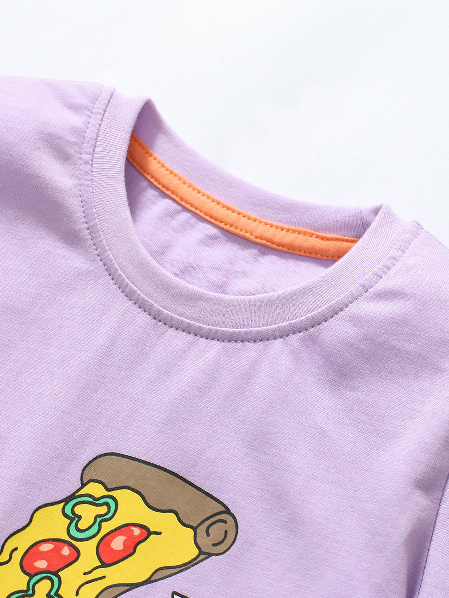 Girls’ Clothing Summer Collection – Crocodile Cartoon Children’s