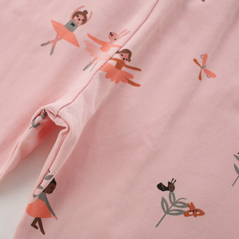 Autumn Arrival Baby Kids Girls Cartoon Pattern Cute Pants