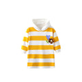 Autumn Arrival Kids Girls Flowers and Striped Pattern Long Sleeves