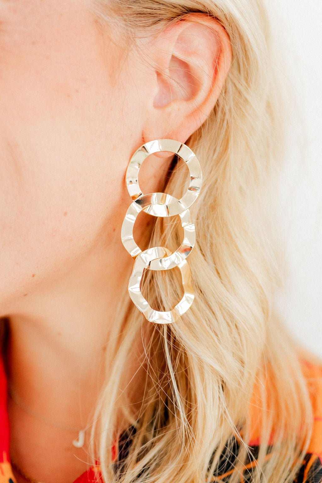Reese Statement Earrings - Gold