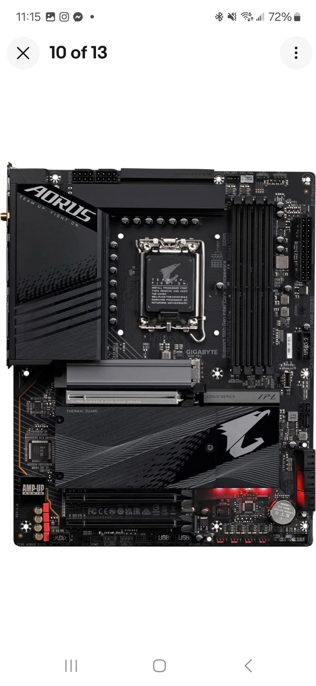 GIGABYTE Z790 AORUS Elite AX (LGA 1700/ Intel Z790/ ATX/ DDR5/ Quad