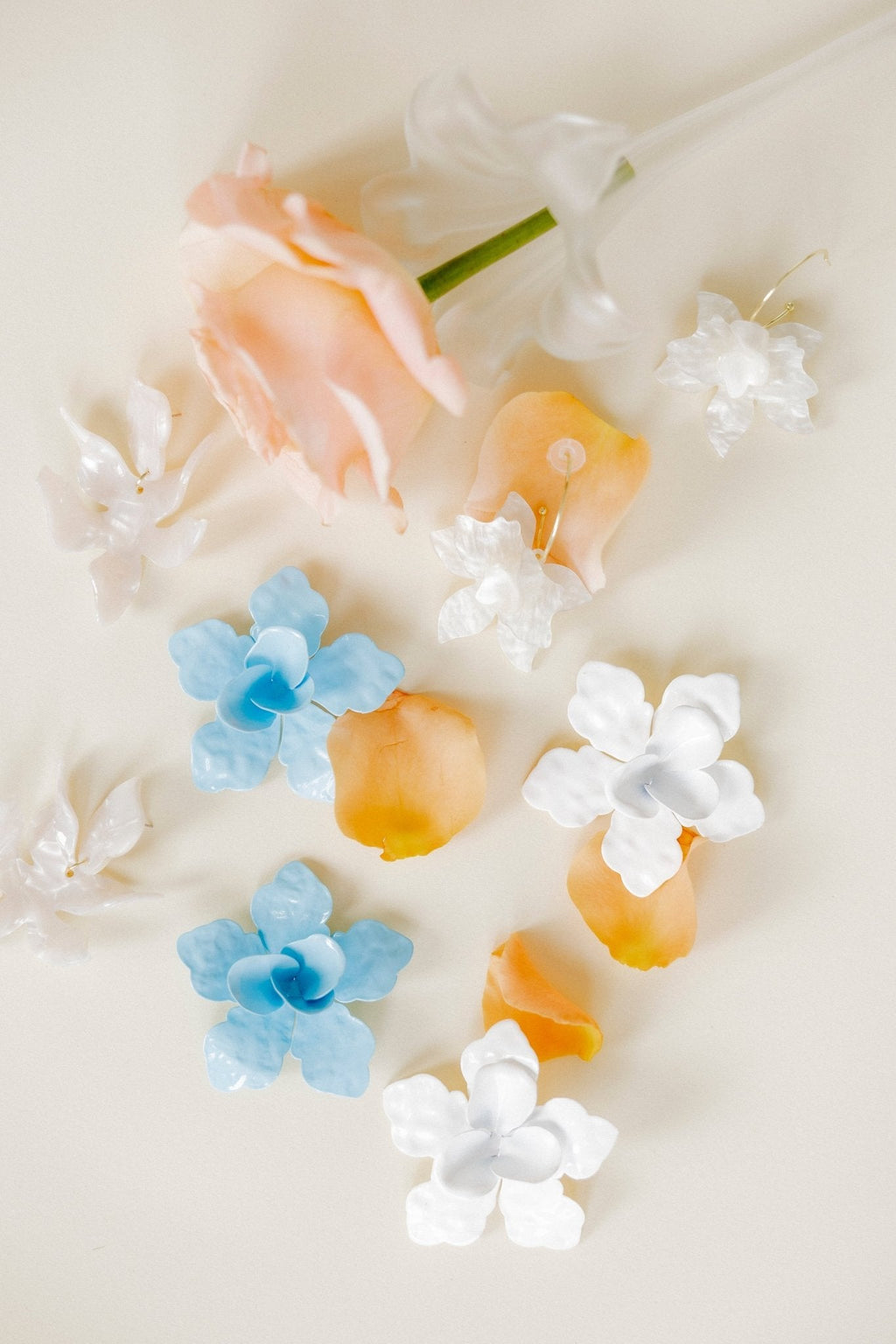 Maxine Statement Earrings - Blue