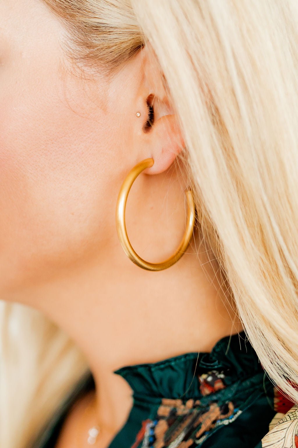 Stacy Hoop Earrings - Gold