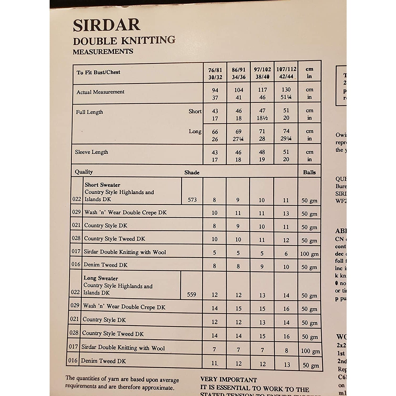 New Sirdar 5368 Country Style Highlands Island His Her Pullover Sweater Pattern
