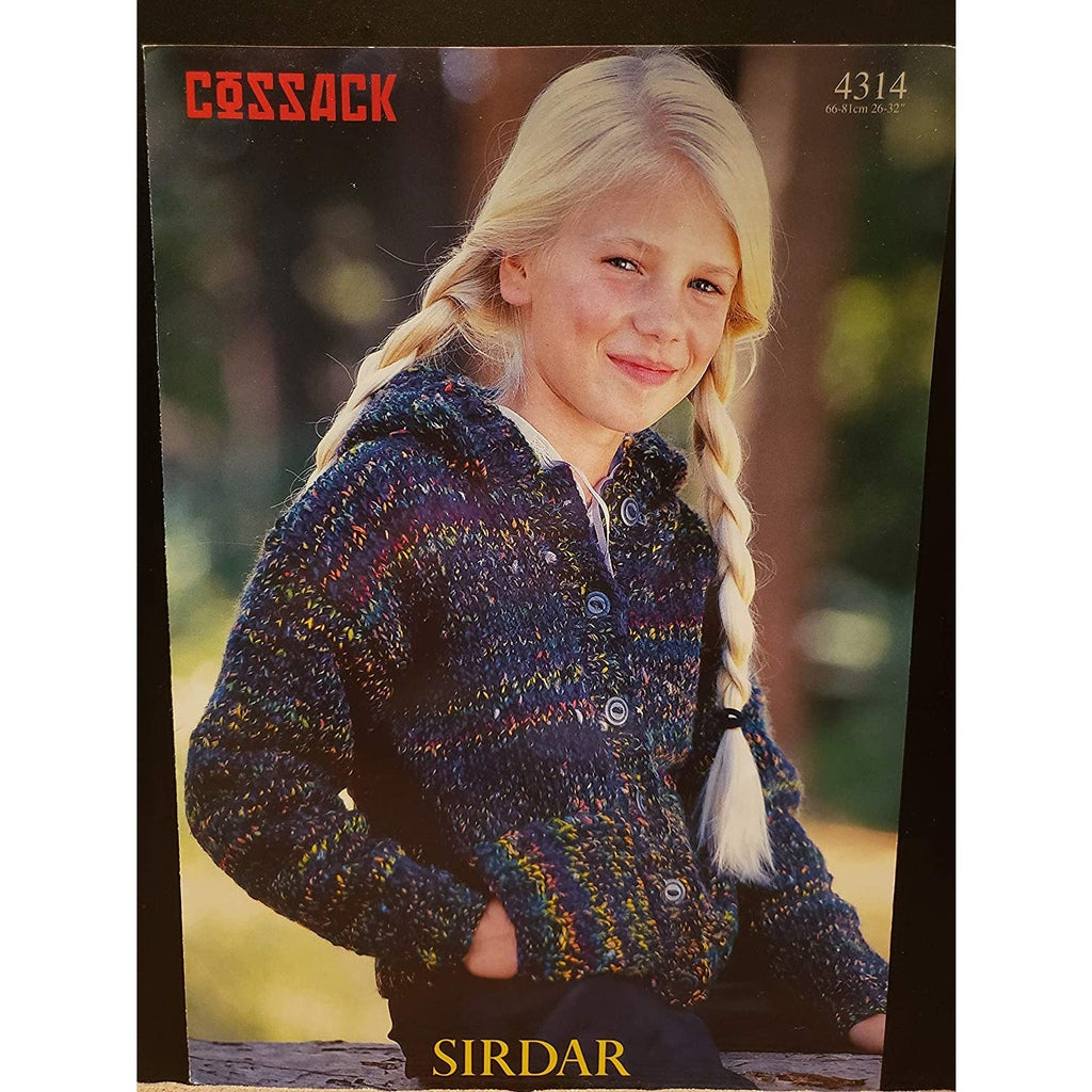 New Sirdar 4314 Cossack Child Jacket Sweater Cardigan Knitting Pattern