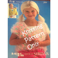 New Sirdar 2004 Gigi Fashion Yarn Girls Cardigan Sweater Knitting Pattern