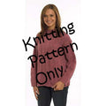 New Plymouth Yarn P624 Plymouth Tweed Ribbed Pullover Sweater Knitting Pattern