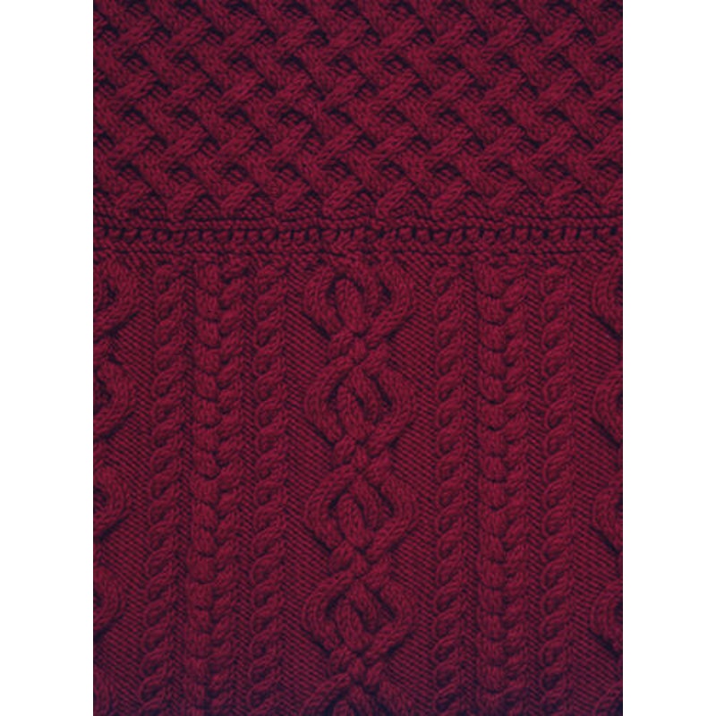 New Sue McCain Vermont Fiber Designs 130 Cable Lattice Pullover Knitting Pattern