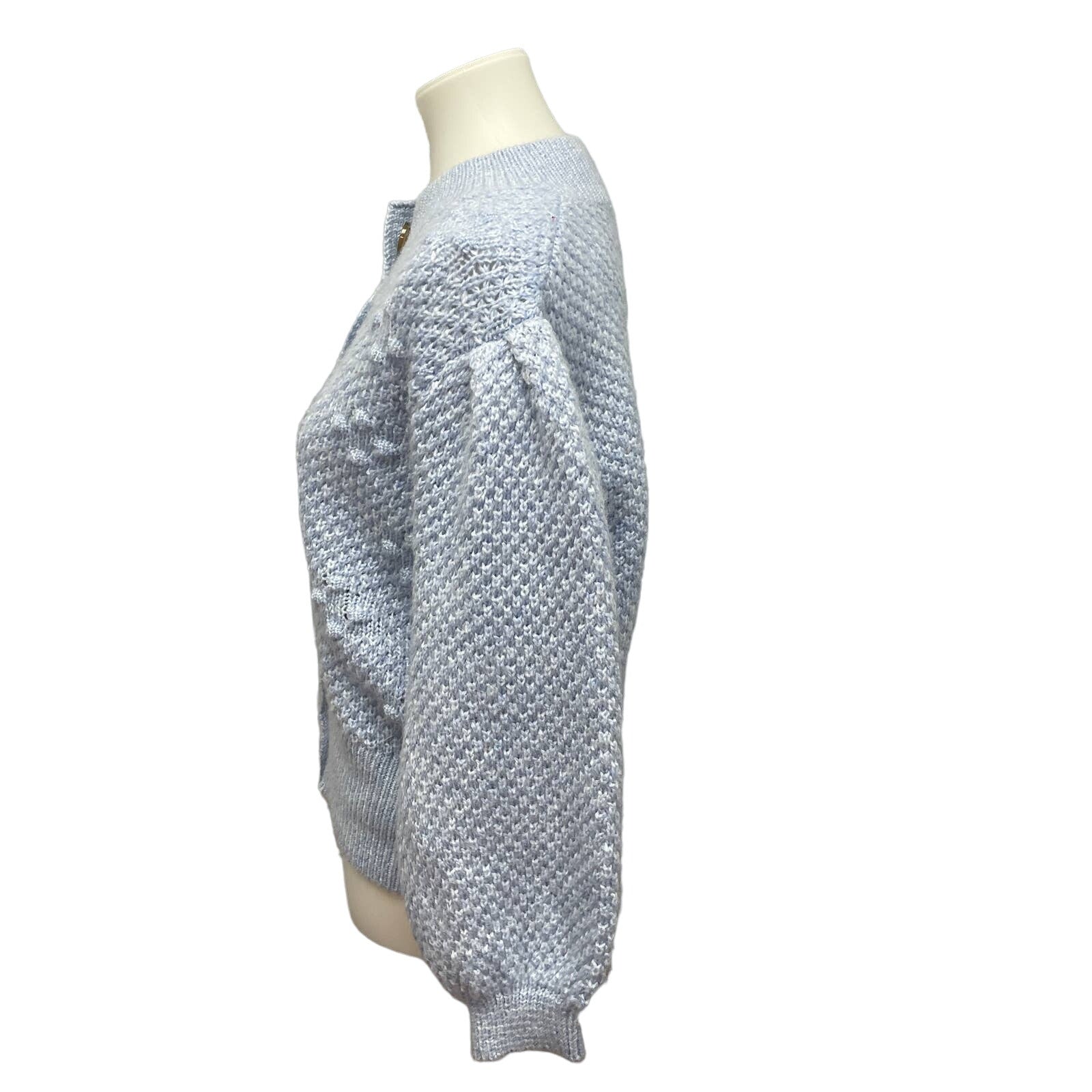 Who What Wear Womens Medium Wool Acrylic Blend Button Up Cardigan Sweater