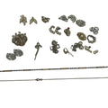 20+ Pc Broken Vintage Earrings Brooches Chains Jewelry Findings Craft Supply Lot