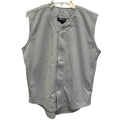 New Tag Team Uniform Youth XL Gray Button Down Baseball Sleeveless Jersey Vest