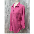Gilligan & O'Malley Womens XXL Long Sleeve Cotton Button Front Sleepwear Shirt