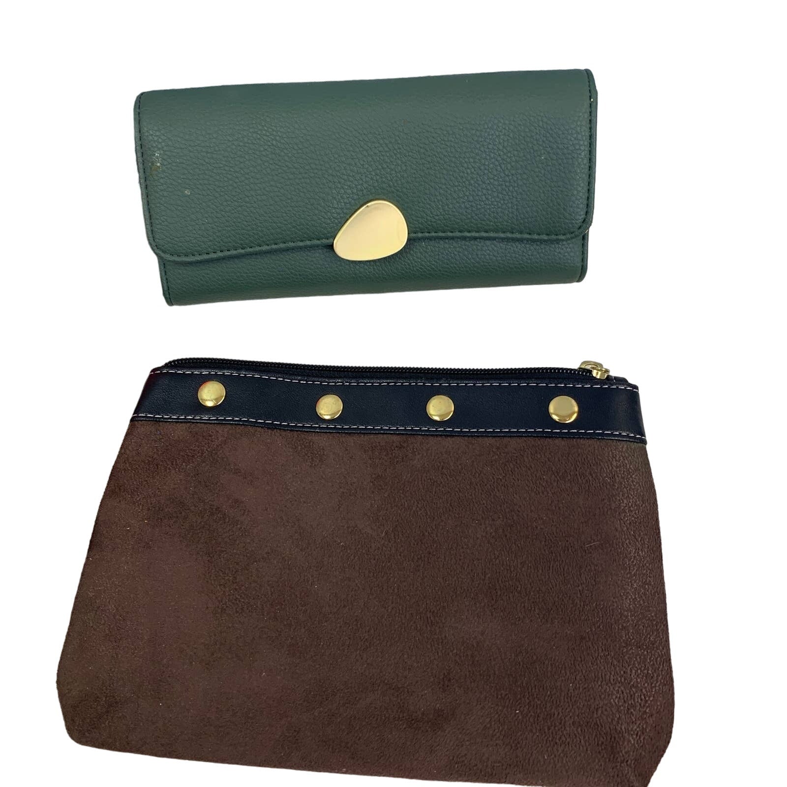 Lot of 4 Wallet Zipper Pouch Cosmetic Bag Coin Purse Mini Bags Cases