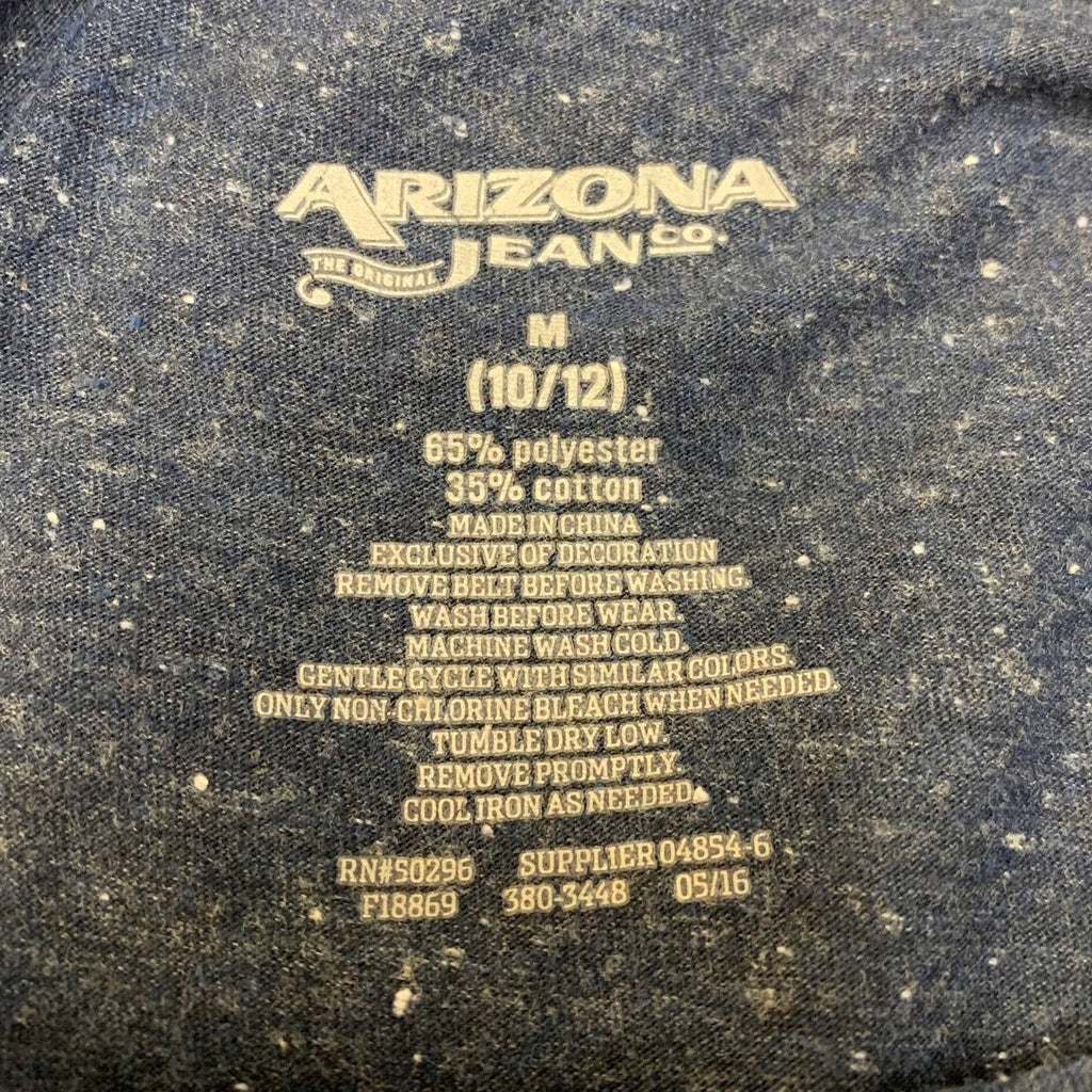 Arizona Jeans Girls Medium (10/12) Short Sleeve Fringed Lacy PolyCotton Dress