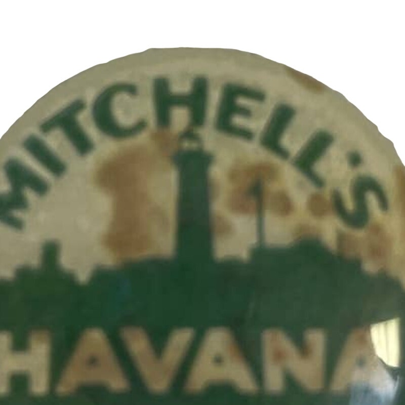 Vintage 1950's Mitchell's Havana Tour Union Made Political Pinback Button